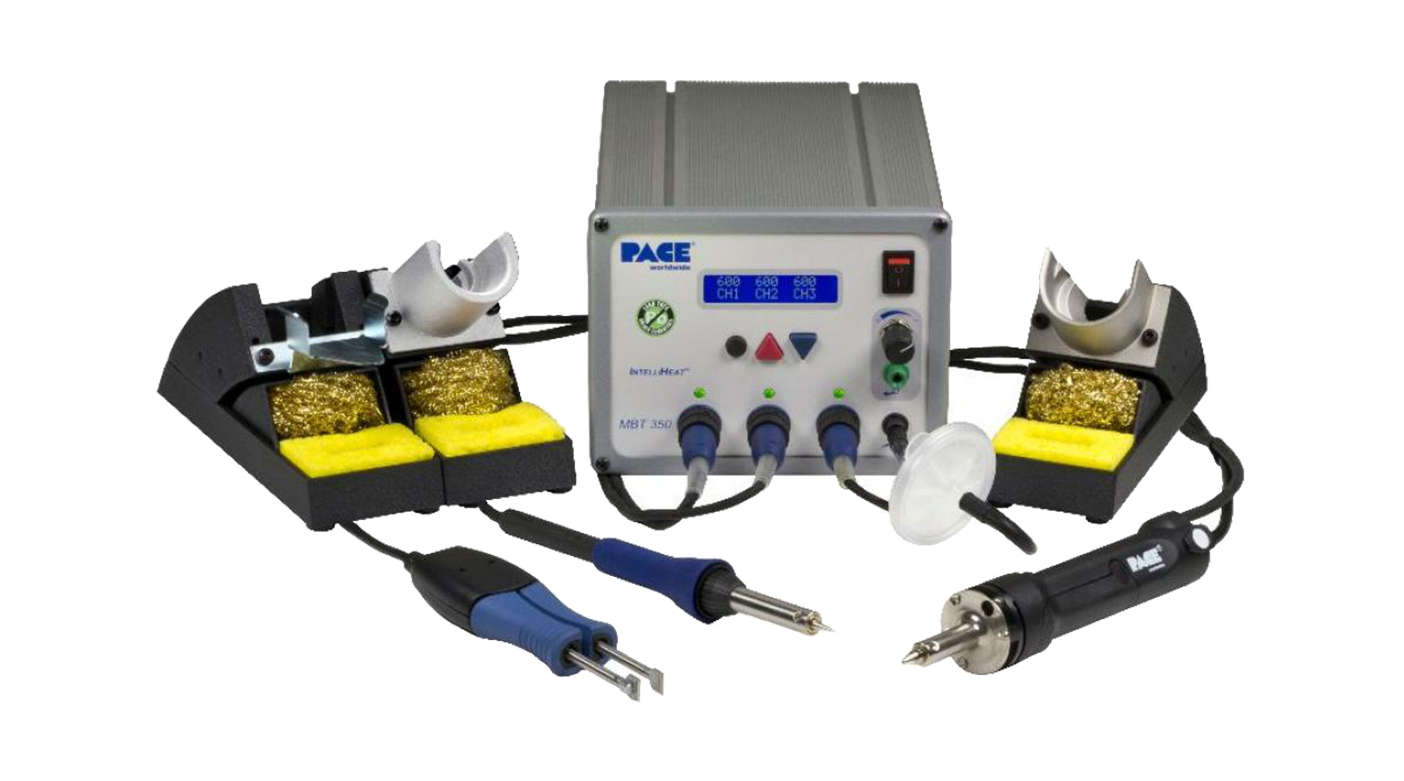 MBT350 多通道焊接、拆焊和返修系统，带 PS-90、MT-100 和 SX-100